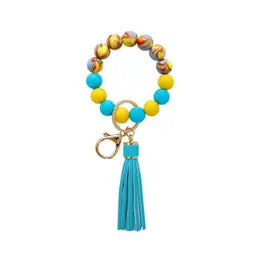 Beaded or Non Beaded Key Ring Wallet Bracelet