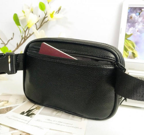 Cross Body Leather Belt Bag