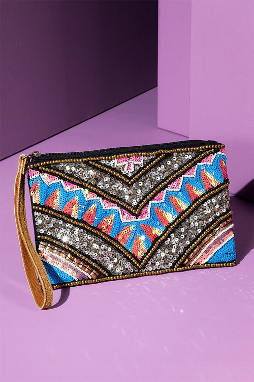 Glam Aztec Clutch
