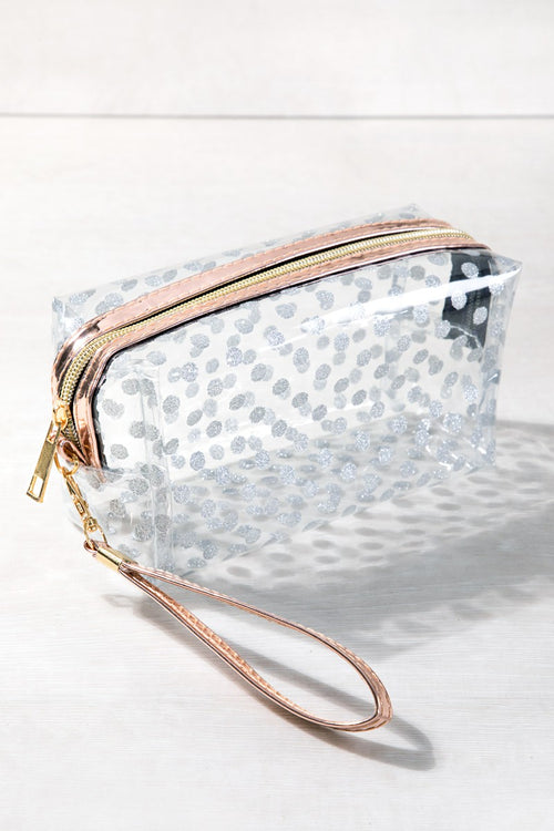 Glitter Polka Dot Pouch