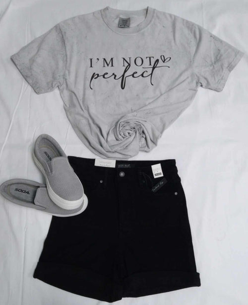 I’m not Perfect Marbled Tee