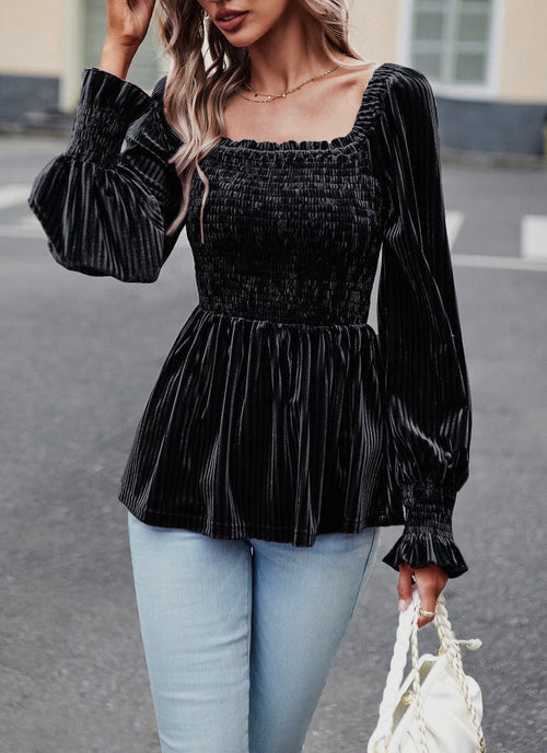 My Mysterious Side Velvet Top