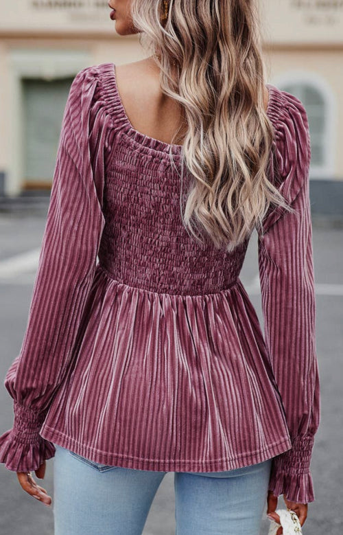 My Mysterious Side Velvet Top