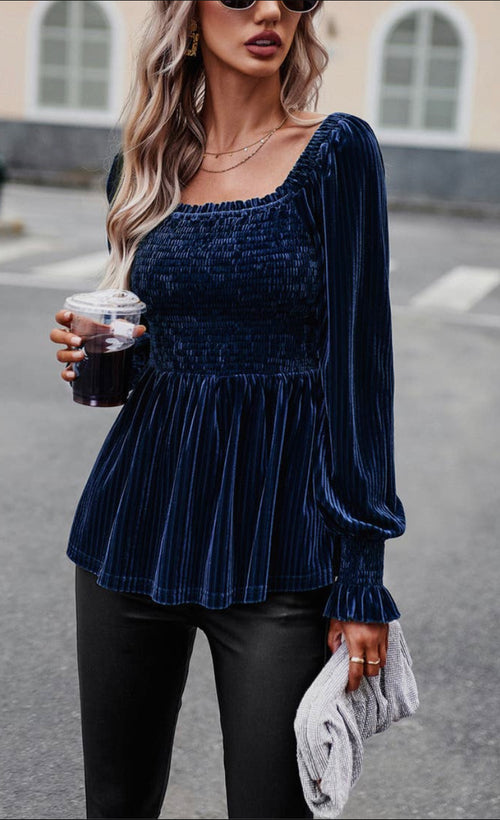 My Mysterious Side Velvet Top