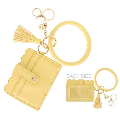 Beaded or Non Beaded Key Ring Wallet Bracelet