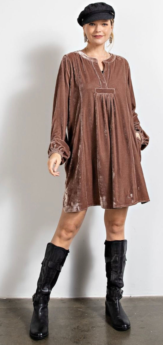 A Rush of Velvet Tunic Dress Sew Krazy Boutique A Rush of Velvet Tunic Dress Sew Krazy Boutique