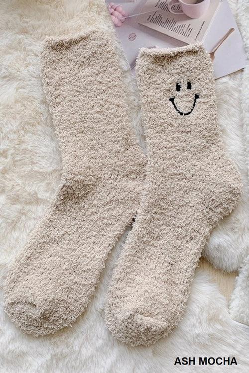 Warm and Cozy Smiley Socks
