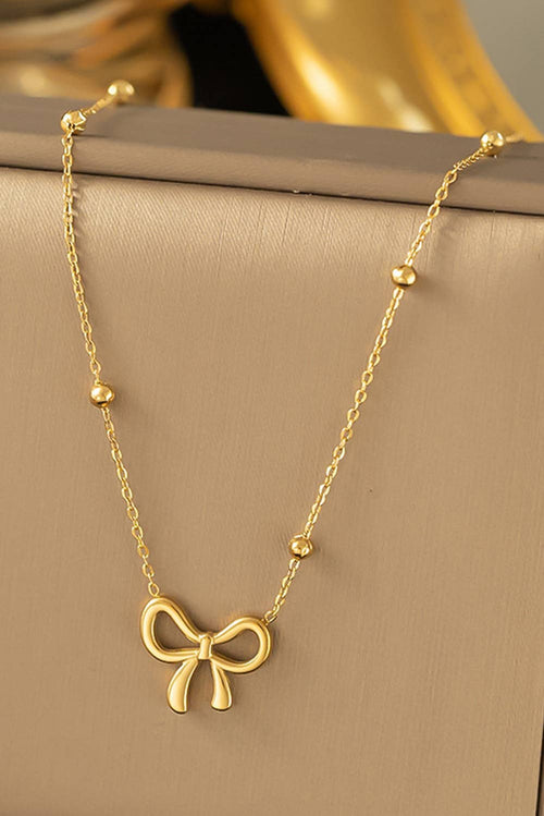 LDC Bowknot Pendant Choker Necklace