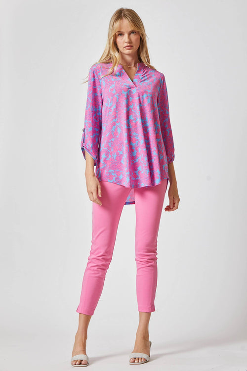 LIZZY MEDALLION Wrinkle Free Blouse