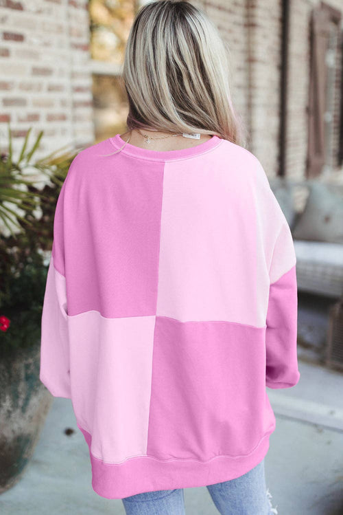 Coffee Dreams Henley  Oversize Sweatshirt
