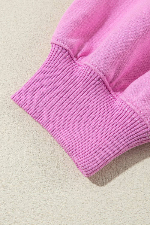 Coffee Dreams Henley  Oversize Sweatshirt
