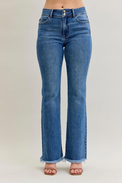 Judy Blue Double Button Boot Scootin' Jeans