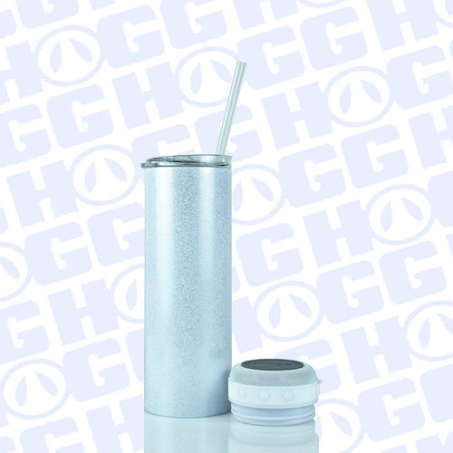 20oz SUBLIMATION GLITTER SKINNY SPEAKER TUMBLER