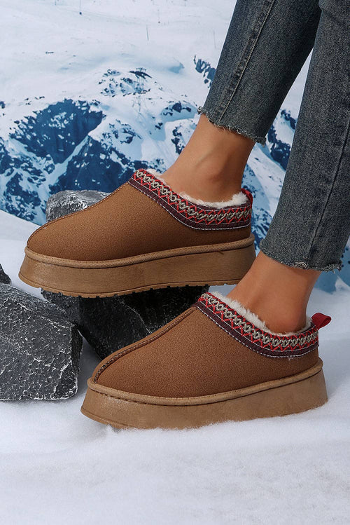 Fireside  Suede Plush Lined Snow Boots