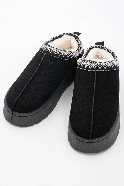 Fireside  Suede Plush Lined Snow Boots