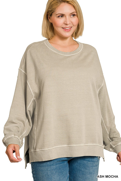 Mocha Mood French Terry Pullover