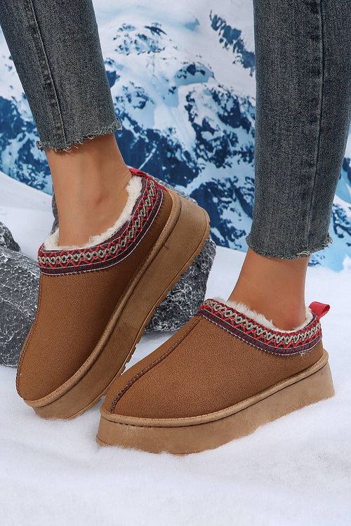 Fireside  Suede Plush Lined Snow Boots