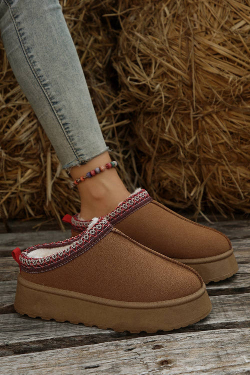 Fireside  Suede Plush Lined Snow Boots