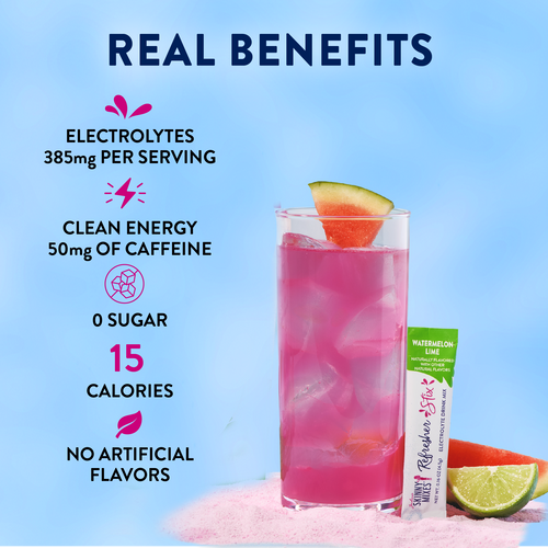 Jordan’s Refresher Stix 16 ct - Watermelon Lime