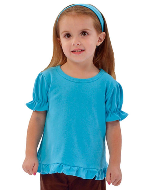 Infant Toddler Short Sleeve Girls Ruffle Top Frill