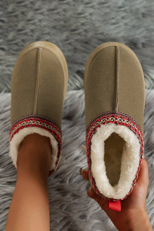 Fireside  Suede Plush Lined Snow Boots