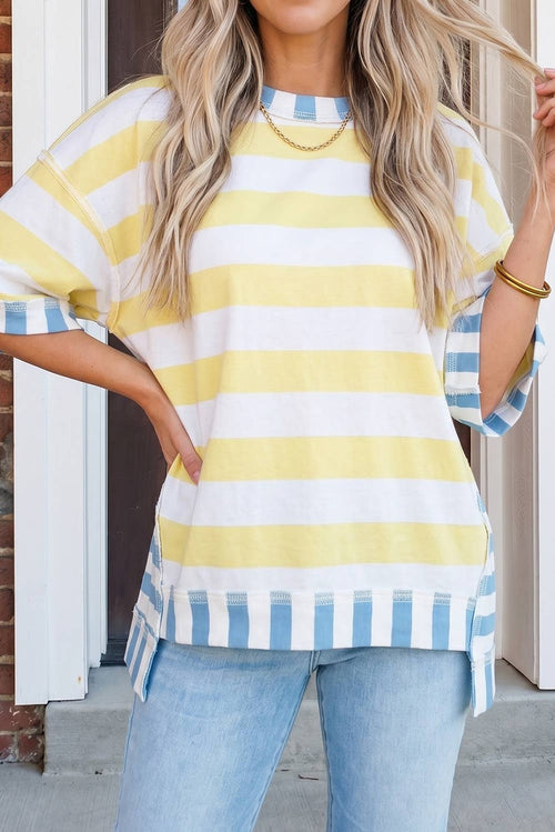 Summer Carousel Exposed Seam Top