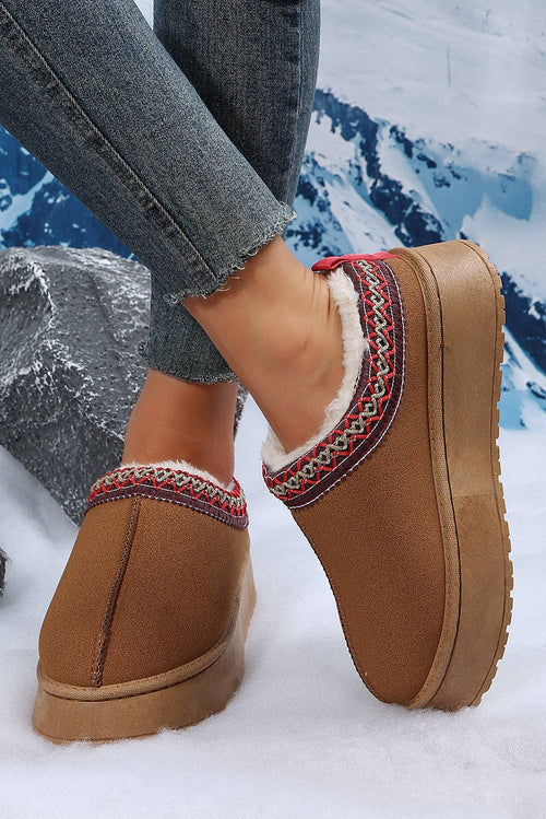 Fireside  Suede Plush Lined Snow Boots