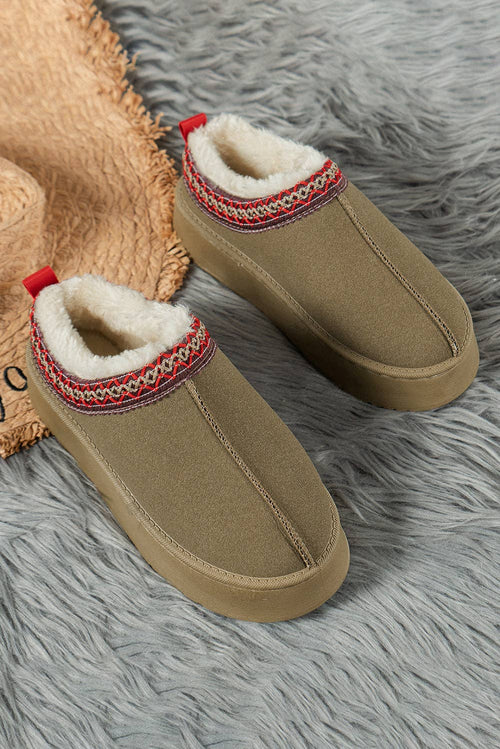 Fireside  Suede Plush Lined Snow Boots