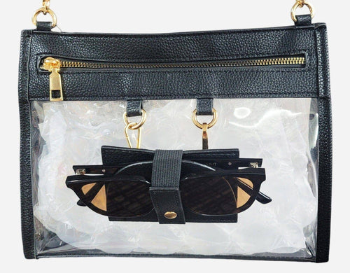 Clear Gameday Crossbody Bag With Sunglasses Holder