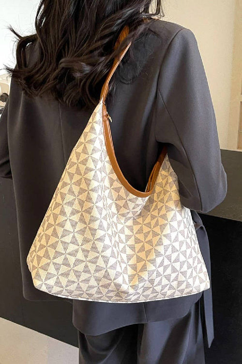 Geo Boho Hobo Shoulder Tote Bag