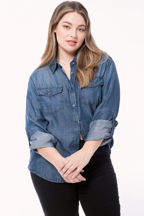 Go with it plus Chambray Shirt