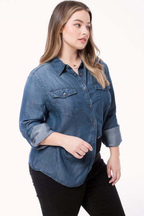 Go with it plus Chambray Shirt