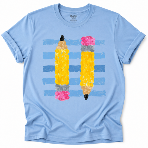 Colorful Pencil Brushstroke Tee