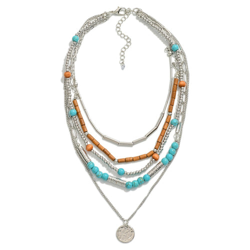Four Strand Beaded Necklace