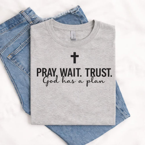 Pray.Waiy.Trust. God has a Plan Tee