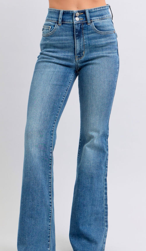 Judy Blue Fancy Bottoms Flare Jeans