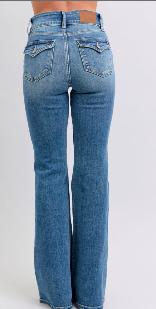 Judy Blue Fancy Bottoms Flare Jeans