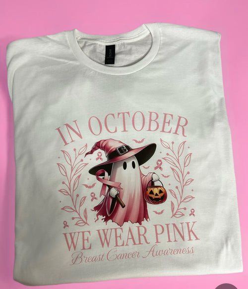 In October We Wear Pink DTF Tee