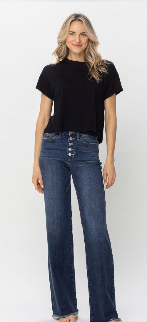 Judy Blue On the Fly High Waist Button Up Jeans