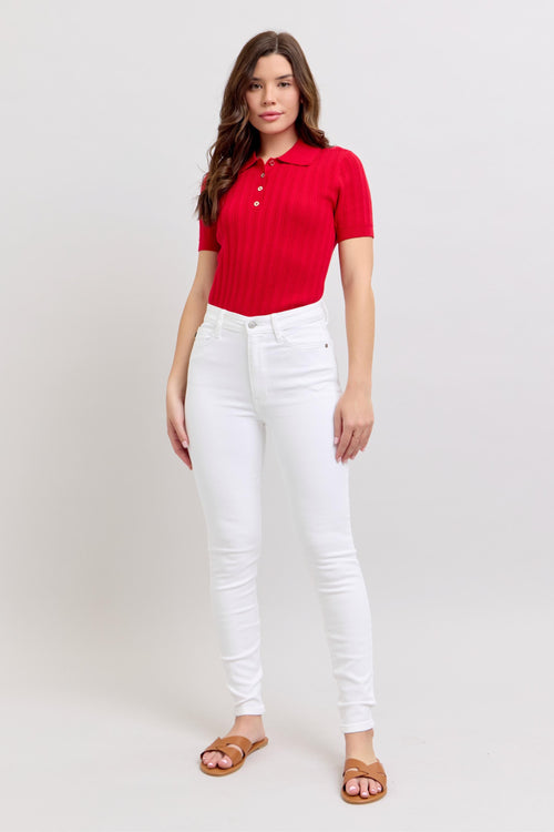 Judy Blue White's Going On Skinny Jean