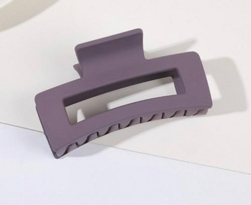 Solid Coated Matte Hair Clip