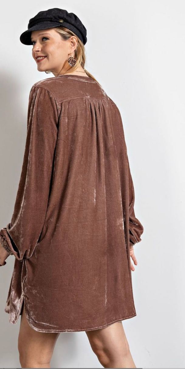 A Rush of Velvet Tunic Dress – Sew Krazy Boutique A Rush of Velvet Tunic Dress – Sew Krazy Boutique