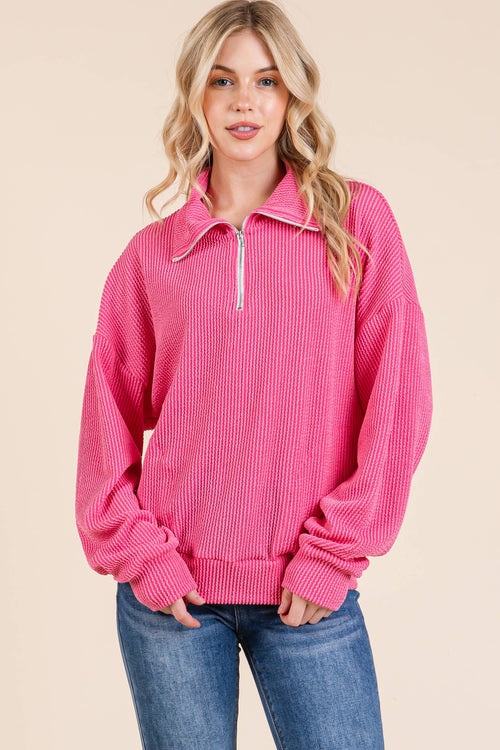 Quarter Zip Candy Top