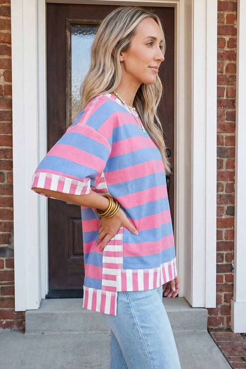 Summer Carousel Exposed Seam Top