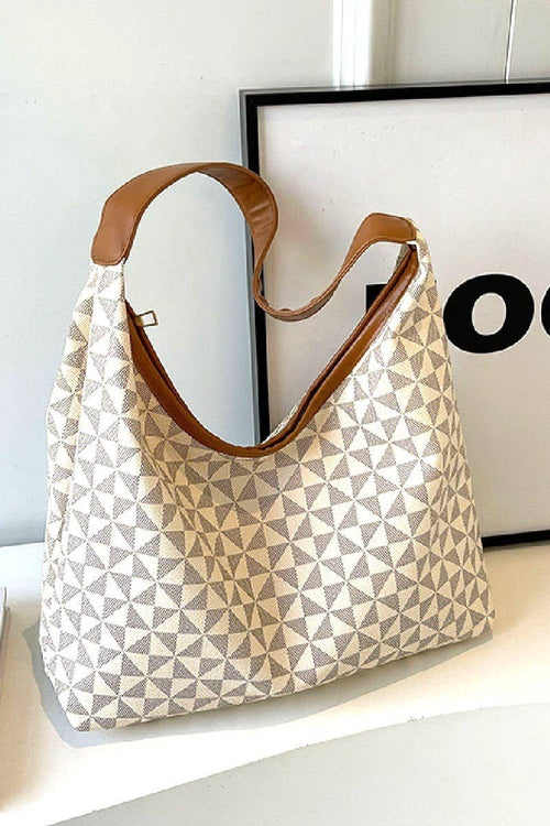 Geo Boho Hobo Shoulder Tote Bag