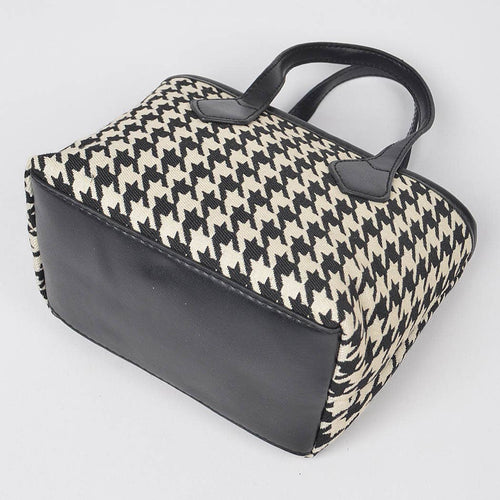 Houndstooth Lovin' Tweed Small Tote Bag