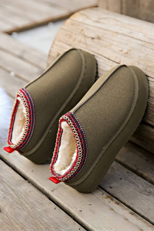 Fireside  Suede Plush Lined Snow Boots