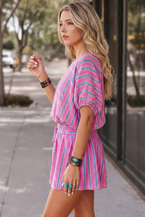 Short Slv  Loose Short Set