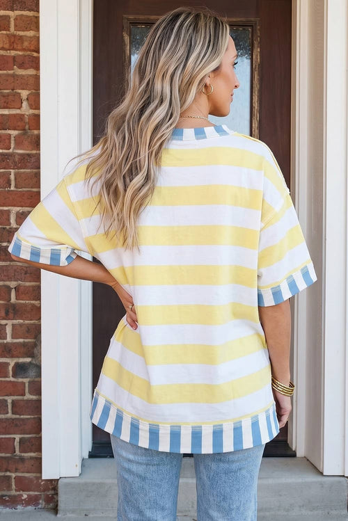 Summer Carousel Exposed Seam Top