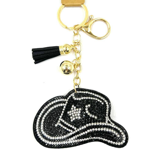 RHINESTONE COWBOY HAT TASEEL KEYCHAIN